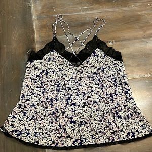 Zadig & Voltaire Celest Print Begonia Top L